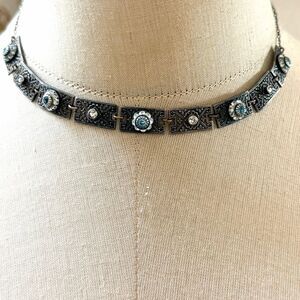 Liz Palacios San Francisco Crystal Panel Necklace